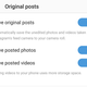 Your options on Instagram for Android.